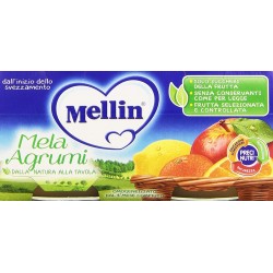 Mellin Omogeneizzato Mela E Agrumi 2x100gr