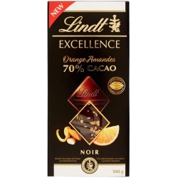 Lindt Tavoletta Excellence Passion Arancia E Mandorle 100g