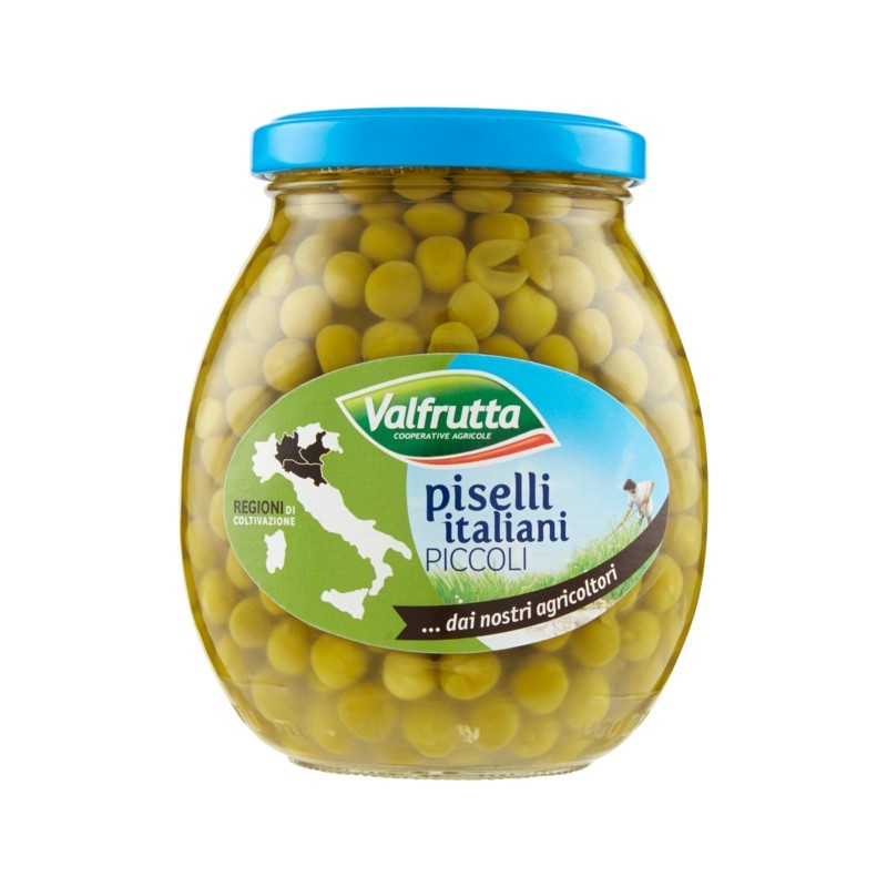 Valfrutta Piselli Piccoli Vetro 370gr