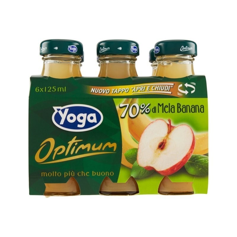 YOGA OPTIMUM SUCCO MELA BANANA 6X125ML