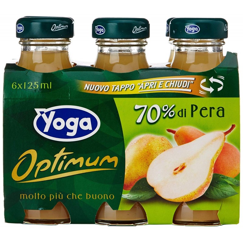 Yoga Optimum Succo Pera 6x125ml