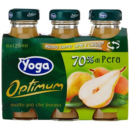 8001440114250 Yoga Optimum Succo Pera 6x125ml