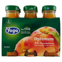 Yoga Optimum Succo Pesca 6x125ml