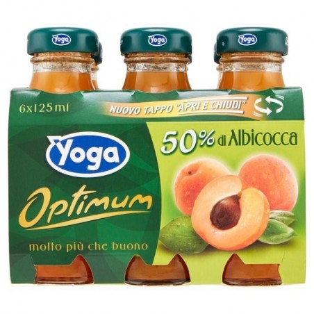 8001440114274 Yoga Optimum Succo Albicocca 6x125ml