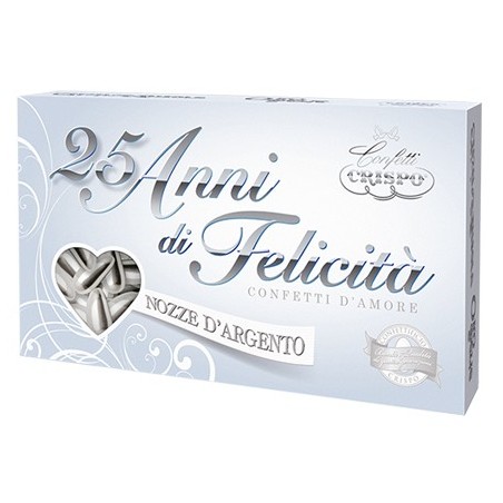 8005085710914 Crispo Confetti Mandorla Naturale Nozze D'argento 500gr