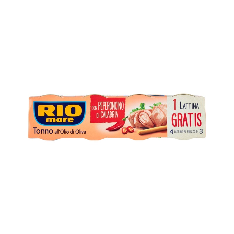 Rio Mare Tonno Olio Oliva Piccante 3+1x80gr