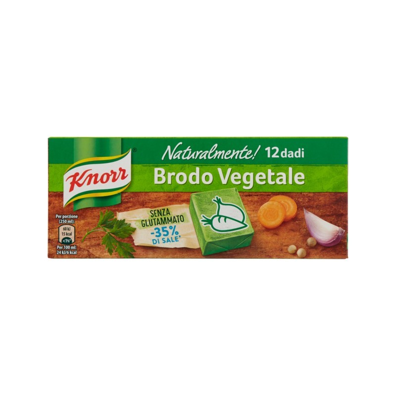 Knorr Naturalmente Dado Vegetale -35%Sale 12 Cubetti 109gr