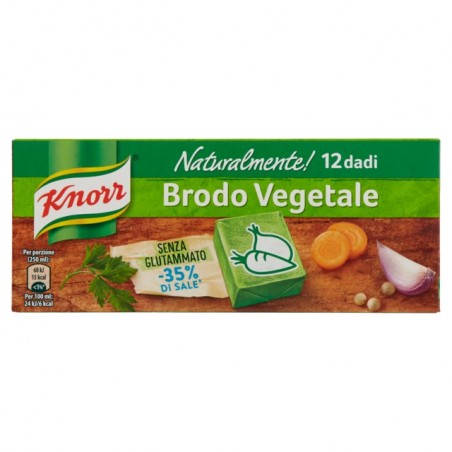 8712566314027 Knorr Naturalmente Dado Vegetale -35%Sale 12 Cubetti 109gr