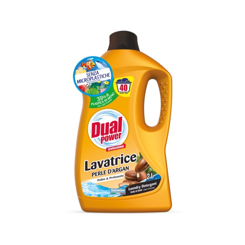 Dual Power Liquido Lavatrice Argan 40 Misurini 2000ml