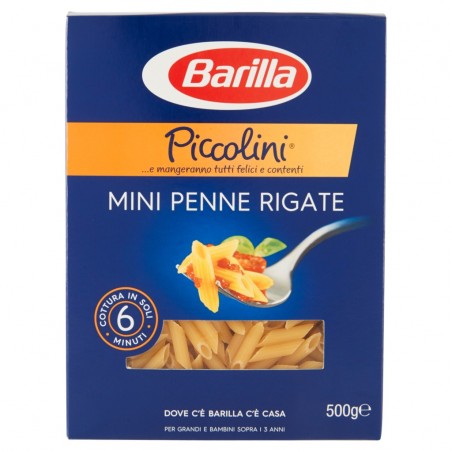 8076809523844 Barilla Piccolini 066 Mini Penne Rigate 500gr