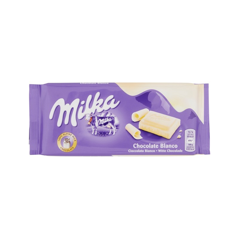 Milka Tavoletta Cioccolato Bianco 100gr