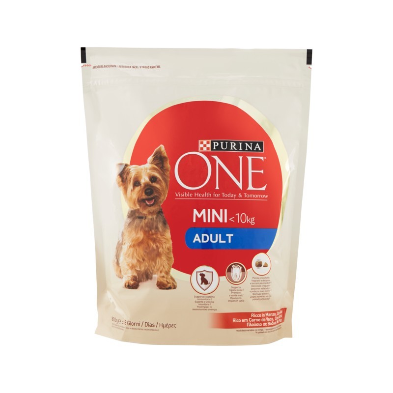 7613034146823 Purina One My Dog Is Adult Crocchette Manzo E Riso 800gr