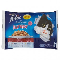 7613034734686 FELIX LE GHIOTTONERIE JUNIOR MANZO & POLLO 4X100GR