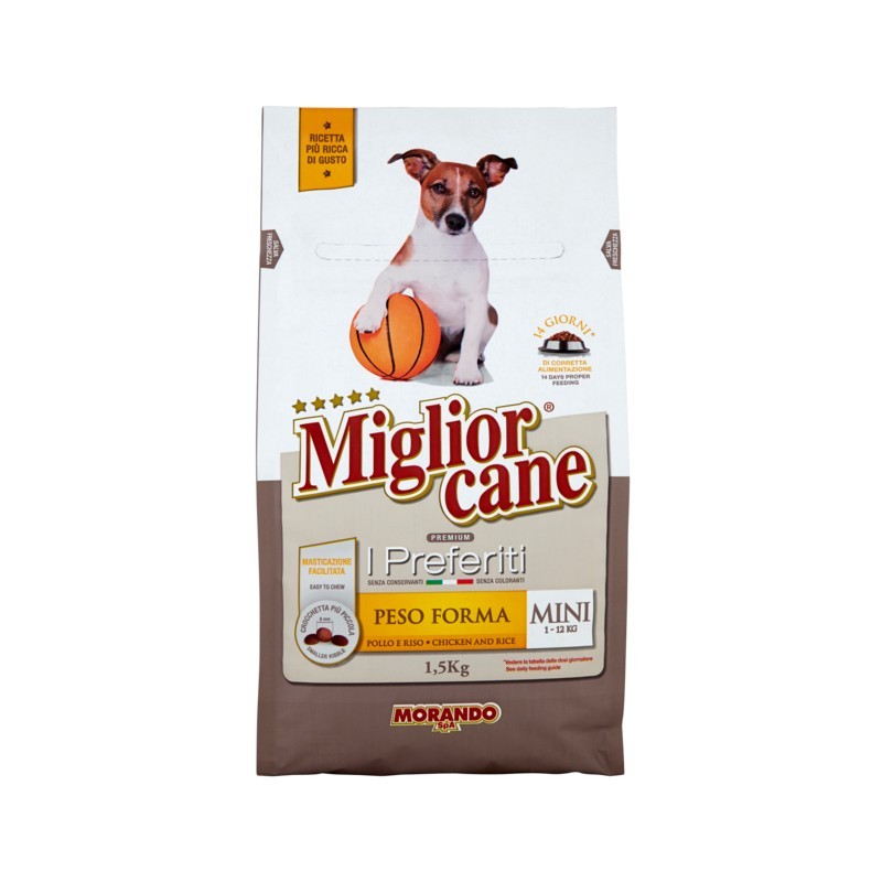 8007520023313 Miglior Cane Preferiti Crocchette Peso Forma Mini 1500gr