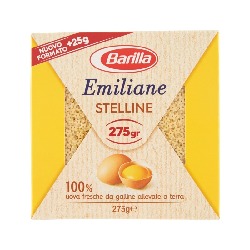 8076809573078 Barilla Emiliane Pastina All'uovo Stelline 275gr