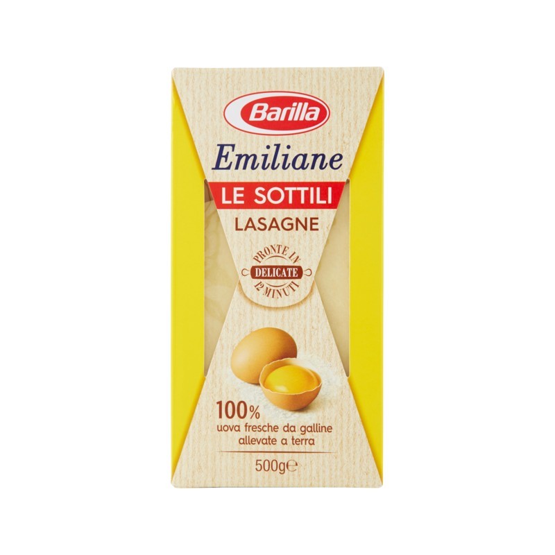 8076809543354 Barilla Emiliane 274 Lasagne Sottili Uovo 500gr