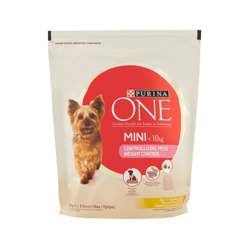 Purina One My Dog Is Controllo Del Peso Crocchette Tacchino 800gr