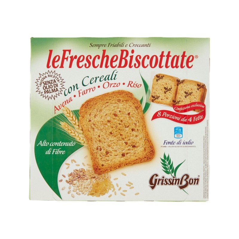 Grissin Bon Le Fresche Biscottate Con Cereali 250gr