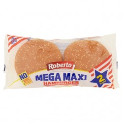 Roberto Pane 2 Mega Maxi Hamburger Sesamo 250gr