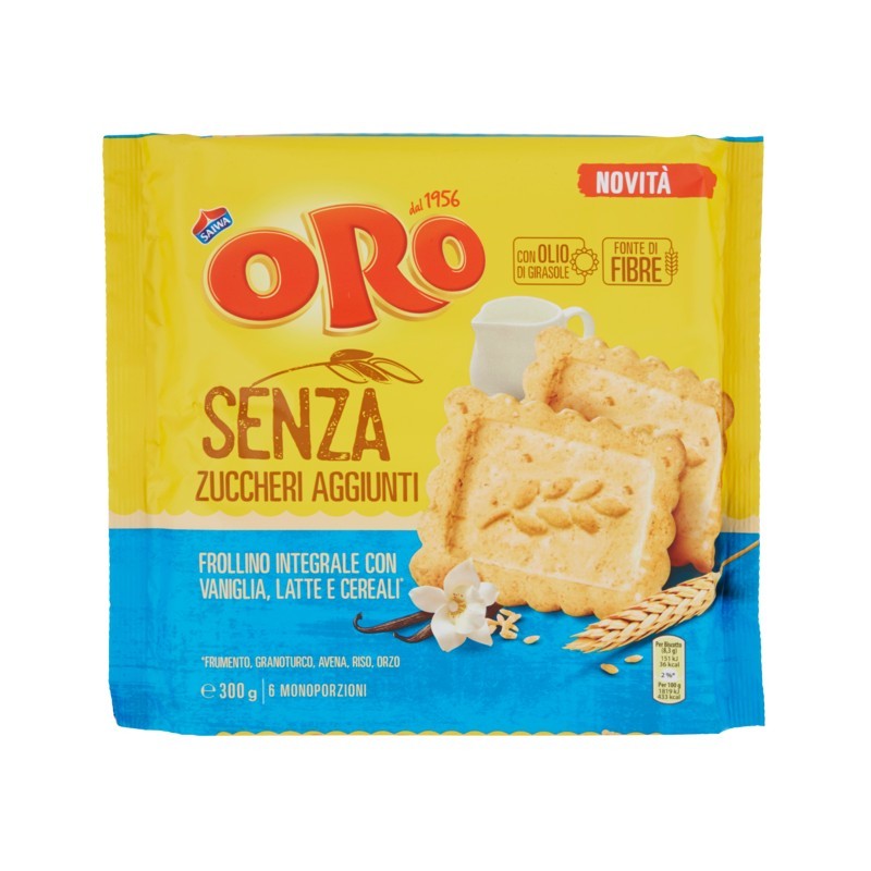 Saiwa Oro Senza Zuccheri Aggiunti Frollino 300gr