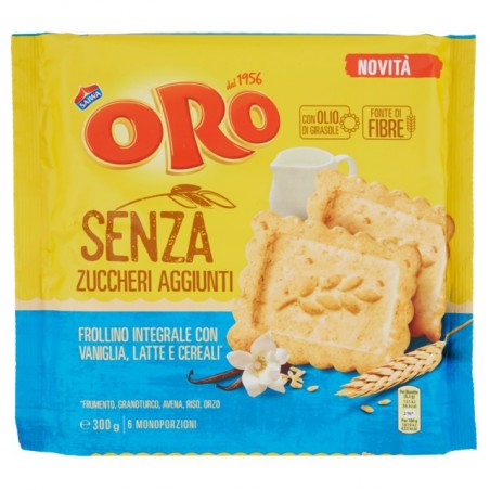 7622210953537 Saiwa Oro Senza Zuccheri Aggiunti Frollino 300gr