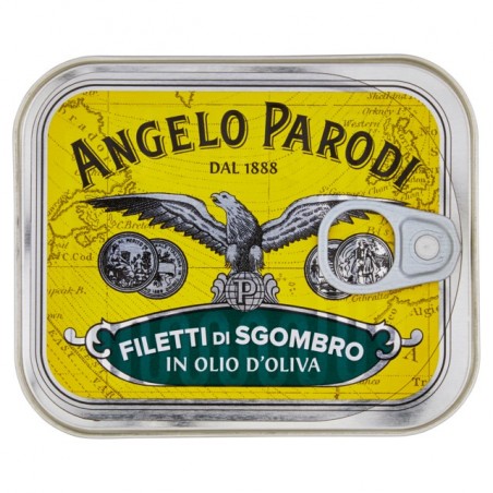 8000935225082 Angelo Parodi Filetti Sgombro In Olio Di Oliva 230gr