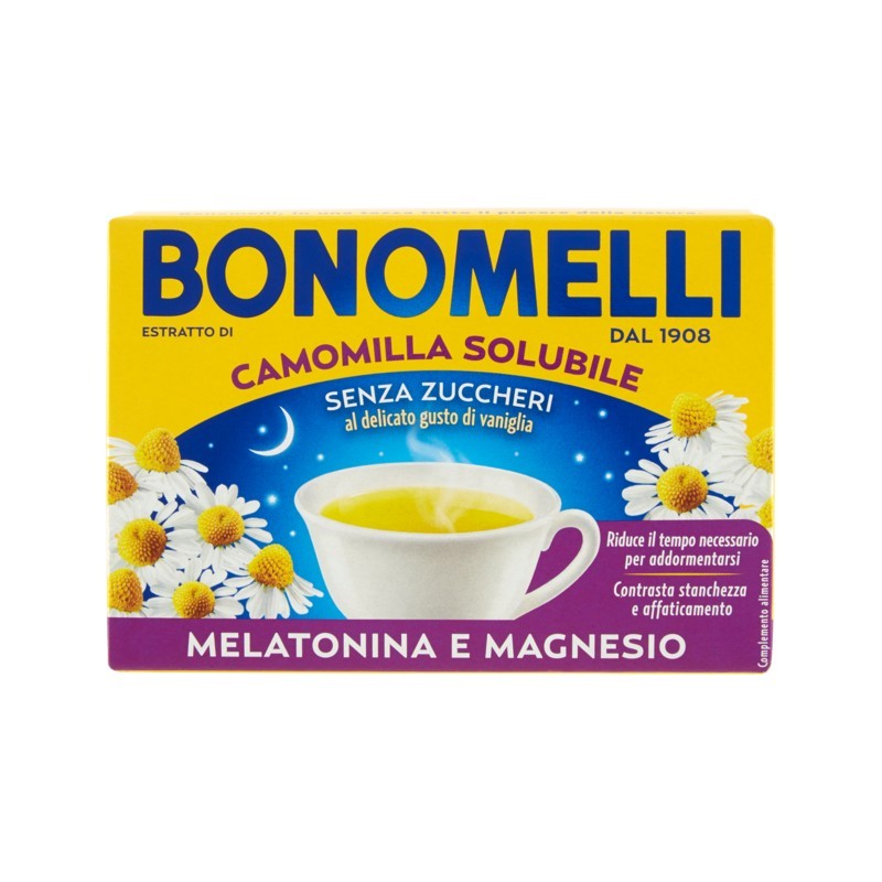 Bonomelli Camomilla Solubile Melatonina E Magnesio 16 Filtri X 4,5gr