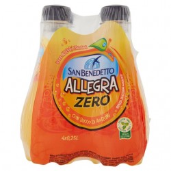 8001620017043 San Benedetto Zero Allegra Pet 4x250ml