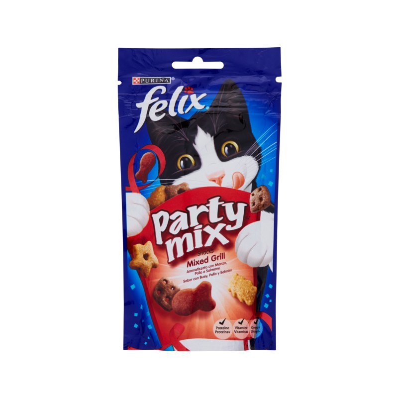 Felix Party Mix Manzo, Pollo E Salmone 60gr