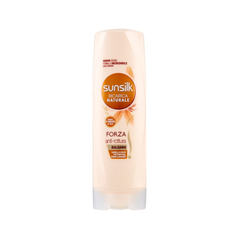 SUNSILK BALSAMO OLIO D'ARGAN E MANDORLE PER CAPELLI FRAGILI - FORZA ANTI-ROTTURA 200ML