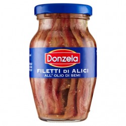 80106760 Donzela Filetti Di Alici All'olio Di Semi Vasetto 160gr