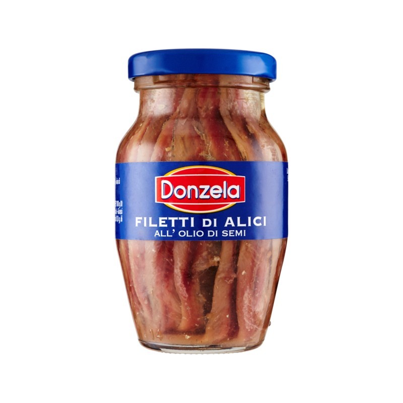 Donzela Filetti Di Alici All'olio Di Semi Vasetto 160gr