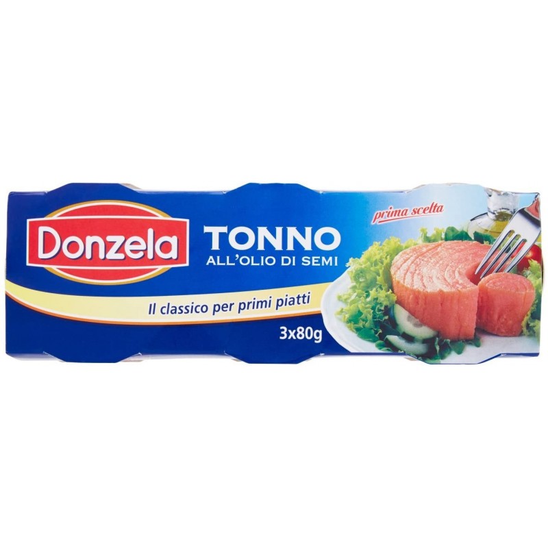 Donzela Tonno All'olio Di Semi 3x80gr