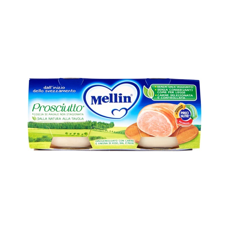 Mellin Omogeneizzato Prosciutto 2x80gr