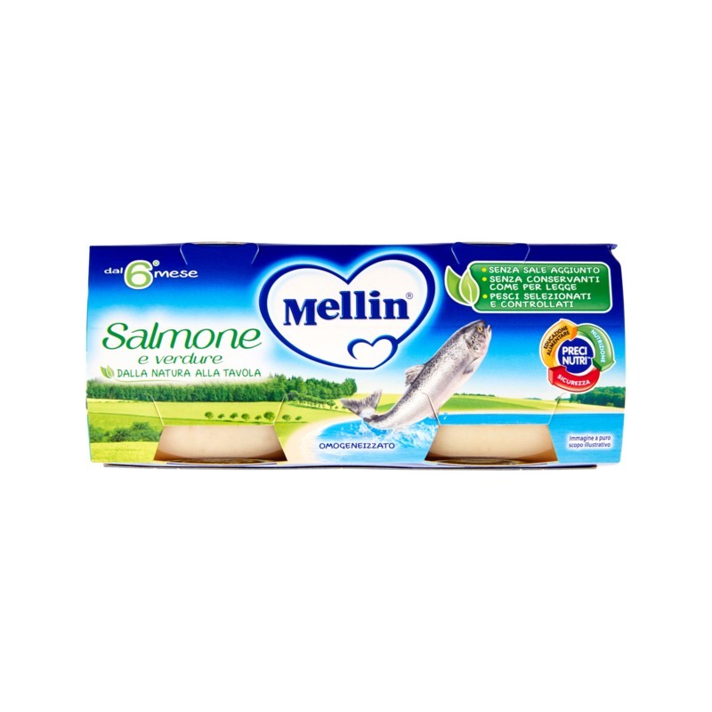 Mellin Omogeneizzato Salmone 2x80gr