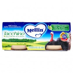 5900852021534 Mellin Omogeneizzato Tacchino 2x80gr