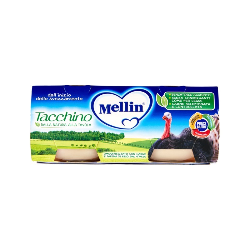 Mellin Omogeneizzato Tacchino 2x80gr