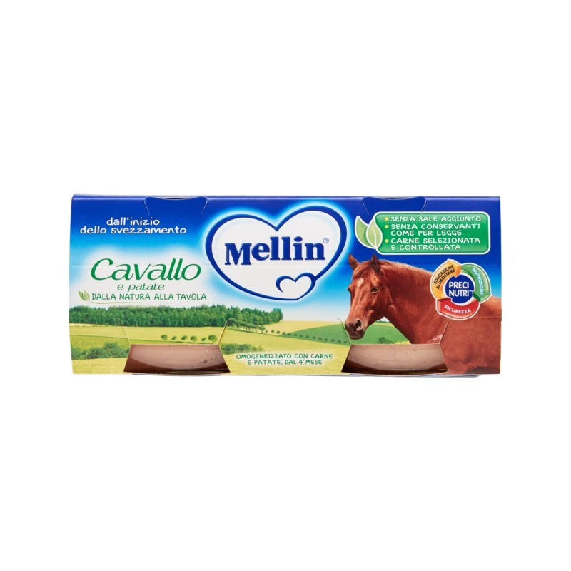 Mellin Omogeneizzato Cavallo Con Patate 2x80gr