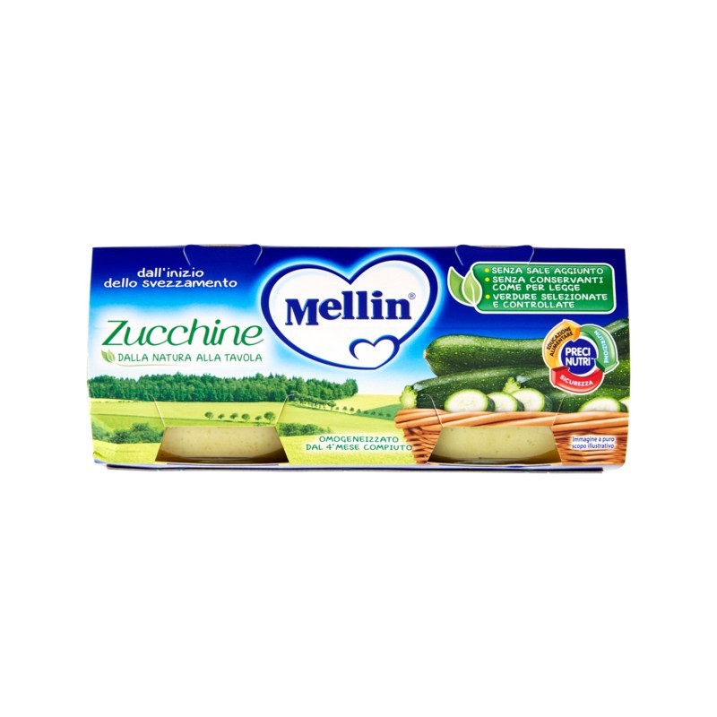 Mellin Omogeneizzato Zucchine 2x80gr