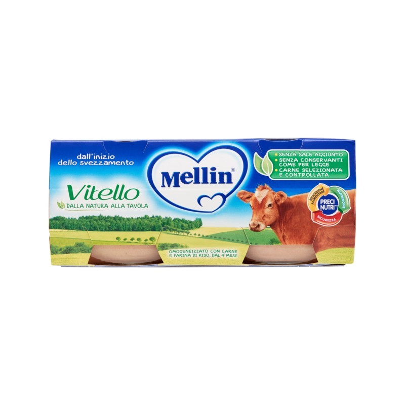 5900852021947 Mellin Omogeneizzato Vitello 2x80gr