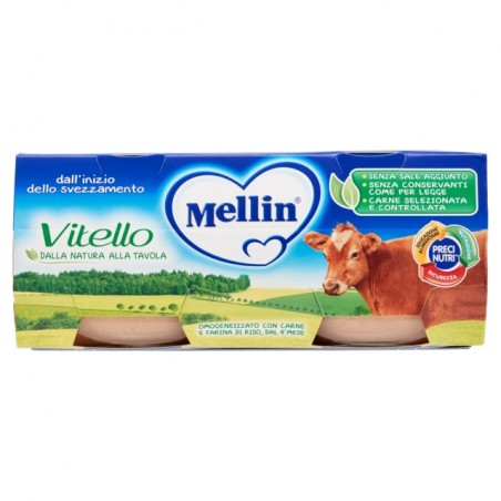 5900852021947 Mellin Omogeneizzato Vitello 2x80gr