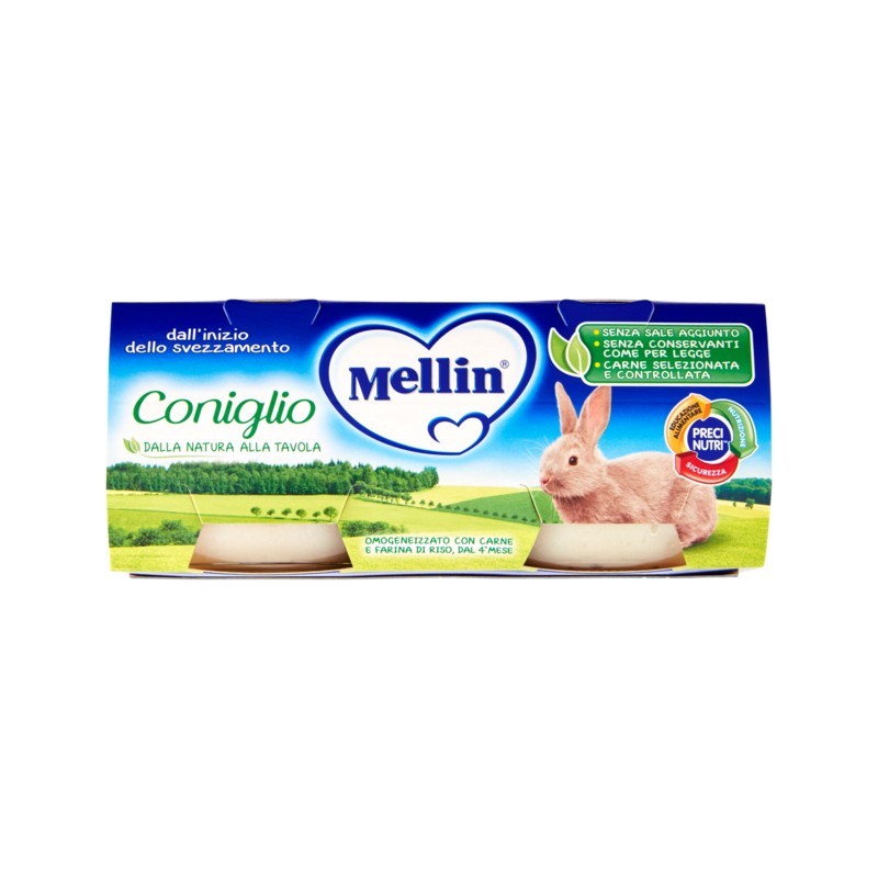 Mellin Omogeneizzato Coniglio 2x80gr