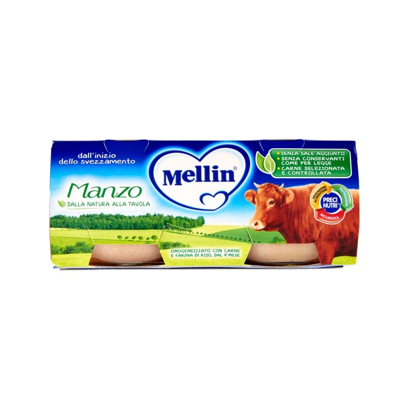 Mellin Omogeneizzato Manzo 2x80gr