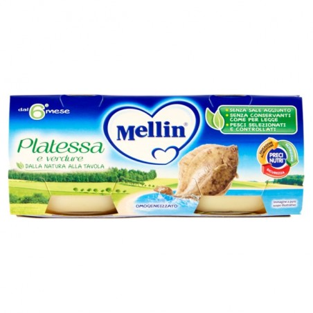 5900852021886 Mellin Omogeneizzato Platessa 2x80gr