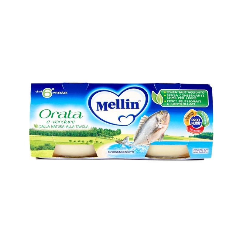 5900852021794 Mellin Omogeneizzato Orata 2x80gr