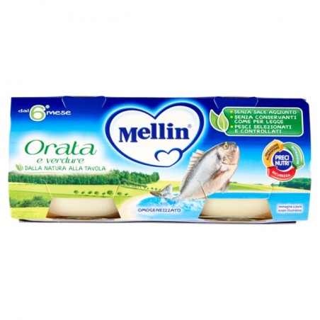 5900852021794 Mellin Omogeneizzato Orata 2x80gr