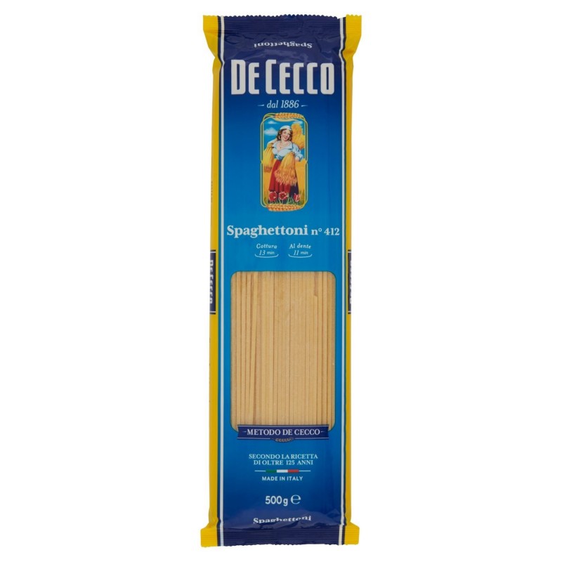 8001250124128 De Cecco 412 Spaghettoni 500gr