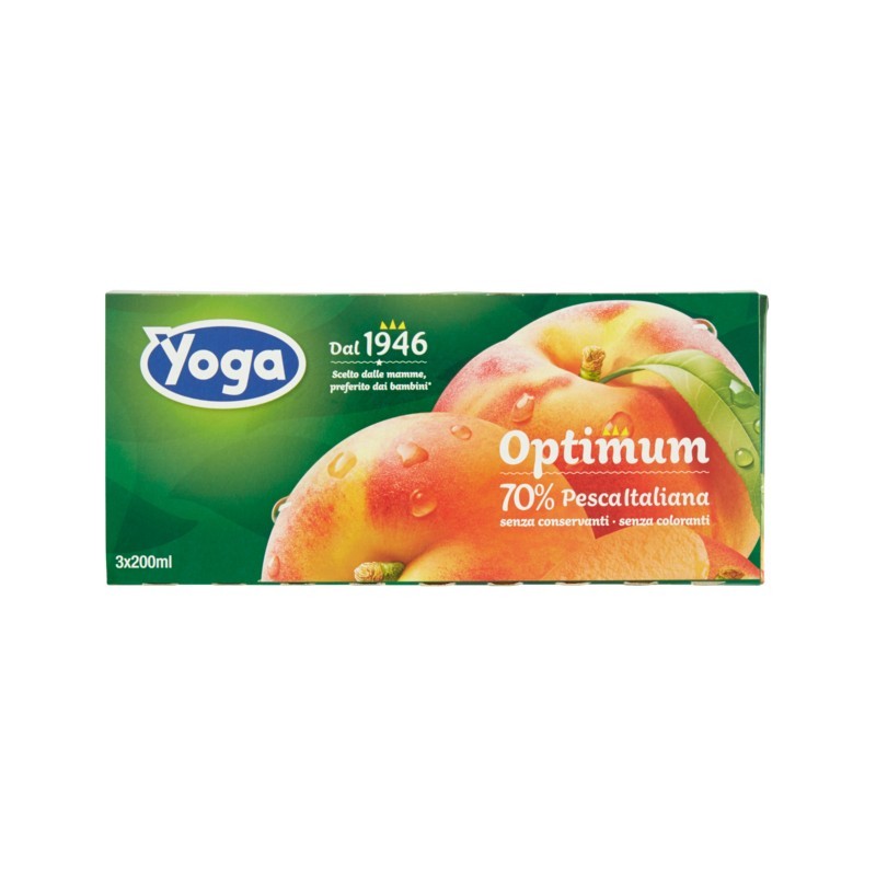 Yoga Optimum Succo Pesca 3x200ml