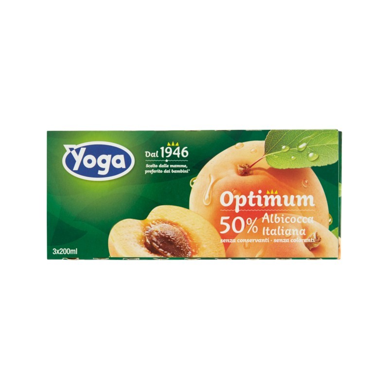 Yoga Optimum Succo Albicocca 3x200ml