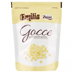 Zaini Emilia Gocce Cioccolato Bianco 180gr